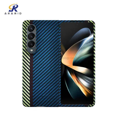  Accessori per telefoni cellulari per iPhone Custodia in fibra di carbonio in Kevlar Custodia per Samsung Fold 4