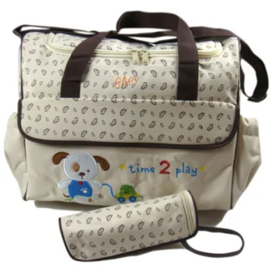  Borsa per pannolino personalizzata con stampa da cane con borsa per biberon