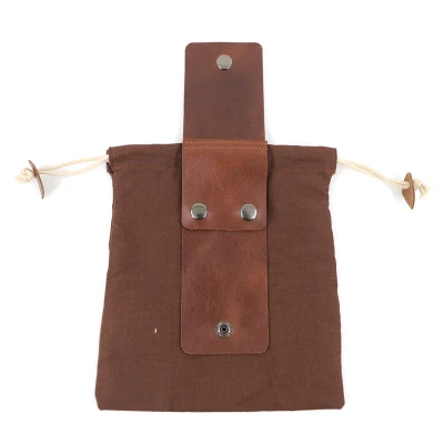  Borsa portautensili portatile per cintura per attrezzi da giardinaggio borsa portautensili con cordoncino in vita Custodia per foraggio in tela cerata Wyz15285