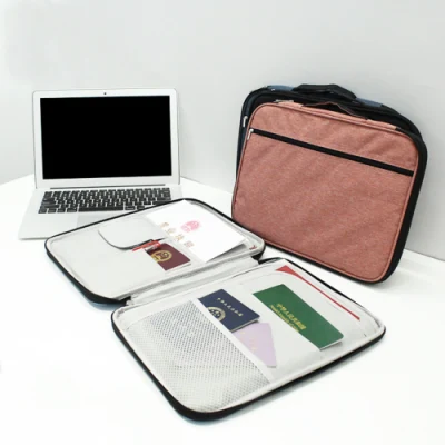  Organizer per portfolio Borsa per la conservazione di documenti impermeabile multifunzione all&prime;interno di tasche con zip Caso Ci23640