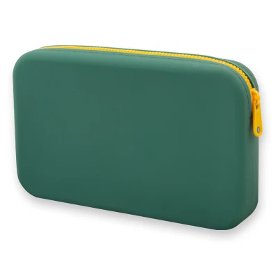Borsa cosmetica impermeabile in silicone da viaggio Custodia in silicone Caricabatterie Organizzatore Makeup Borsa