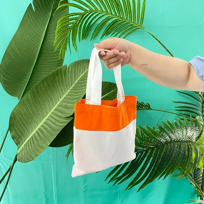  Halloween regali Bambini Bambini Bianco bianco sublimazione tela caramella tote Borsa Halloween parte Bagstrick o trattare sacchetti caramella sublimazione bianco Borsa trick o treat