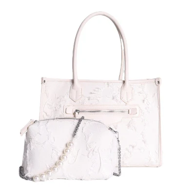 Borsa per borsa da viaggio femminile a una spalla dal design nicomorile di alta qualità con motivo madreperla