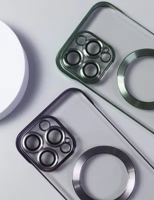  2023 Custodia personalizzata MagSafe per iPhone con logo trasparente 15 14 13 12 11 PRO Max Custodia trasparente TPU Materiali Custodia magnetica per telefono wireless impermeabile