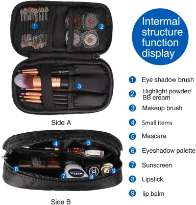  Borsa per il trucco sacchetto per il trucco sacchetto per spazzolino per il trucco Organizzatore sacchetto cosmetico