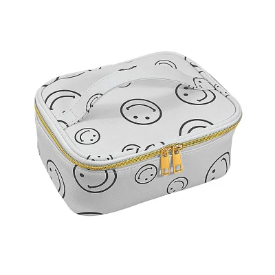  Bulk Small Design Custom Logo 3D Digital Printing sacchetti cosmetici Borsa per trucco da viaggio