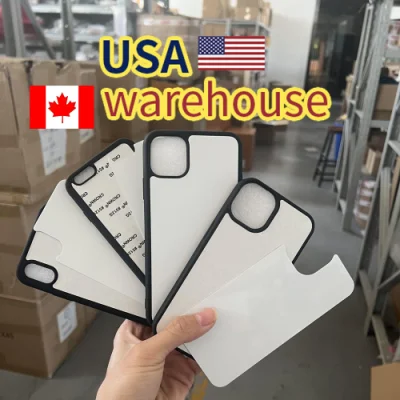  Sublimazione custodie telefoniche vuote Commercio all&prime;ingrosso 2D TPU cella a piastra in alluminio Custodia per telefono per stampa personalizzata sublimazione per iPhone 14 PRO