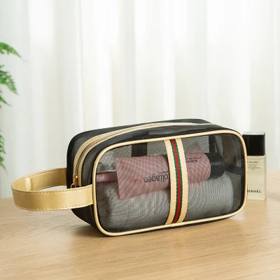 Borsa per WC con organizzatore Light Flight Makeup per donne, grande capacità Borsa cosmetica da viaggio