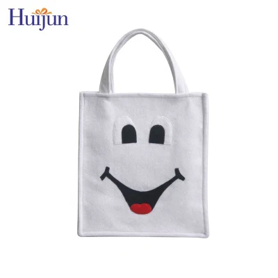  Commercio all&prime;ingrosso Halloween feltro Trick o sacchetti di trattamento con zucca &amp; Ghost &amp; Bat &amp; Frankenstein &amp; Vampire Halloween Candy Totes Sacchetti regalo