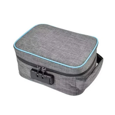 Sacchetto resistente agli odori con lucchetto a combinazione per stash in carbonio per uso medico