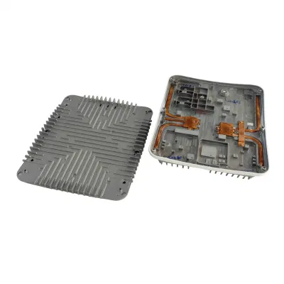  Pezzo di lavorazione CNC per pressofusione alloly in alluminio per stazione 5g Custodia base