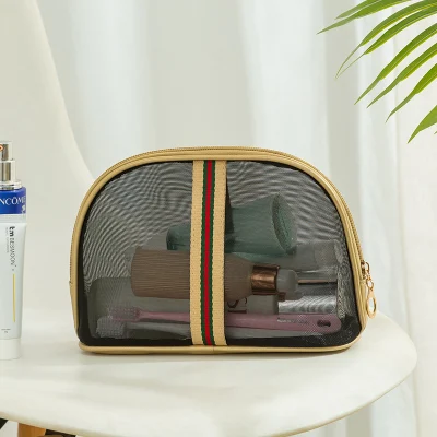 Borsa per WC con organizzatore Light Flight Makeup per donne, grande capacità Borsa cosmetica da viaggio