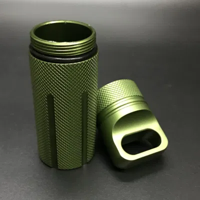  1PZ. Pillola impermeabile Capsule Capsule porta-fiammifero pillola di pronto soccorso Custodia per accessori per EDC a tenuta d&prime;aria Case per conservazione in ambiente esterno Wyz18372