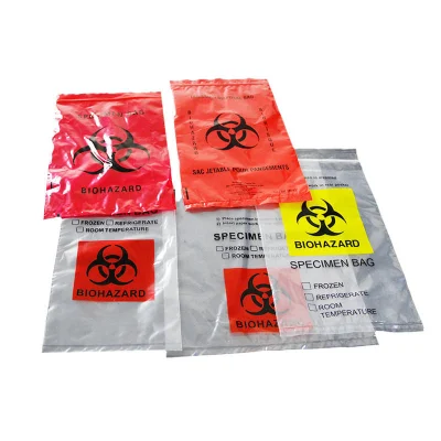 Sacchetto per campioni con zip in Kangaroo per laboratorio in plastica per stampa personalizzata