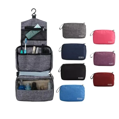  Borsa per WC appeso Makeup per donna e uomo grande capacità Borsa cosmetica portatile impermeabile da viaggio Makeup