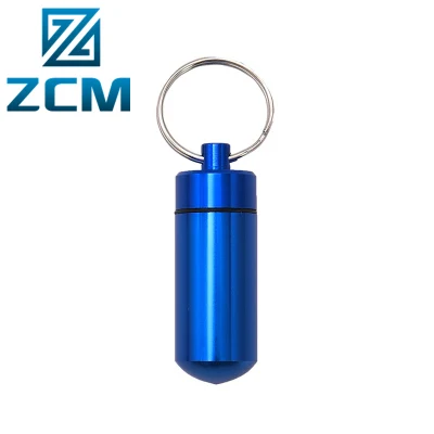 Shenzhen Custom Manufacturing CNC Machining OEM Your Logo EDC Metal Contenitore in alluminio per pillola Case