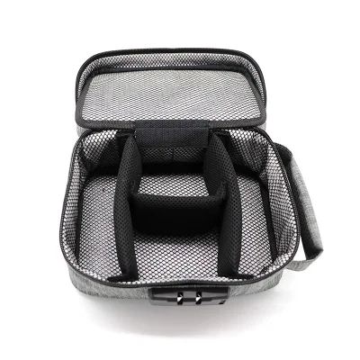 Sacchetto resistente agli odori con lucchetto a combinazione per stash in carbonio per uso medico