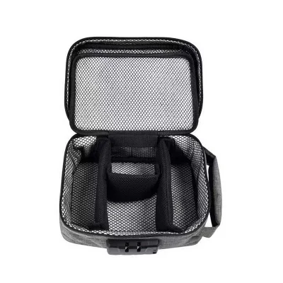 Sacchetto resistente agli odori con lucchetto a combinazione per stash in carbonio per uso medico