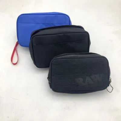 Erbacce Stash tabacco stoccaggio Accessori per fumo grezzo bianco prova di odore Borse da viaggio con chiusura a cerniera