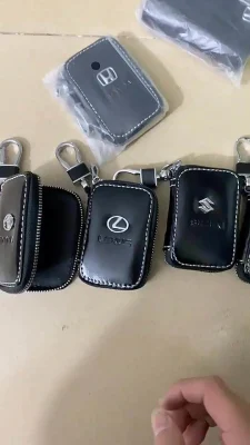  Nuovo supporto chiavi di marca per auto regalo promozionale universale in pelle di arrivo Caso