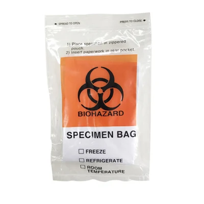 Sacchetto per campioni con zip in Kangaroo per laboratorio in plastica per stampa personalizzata