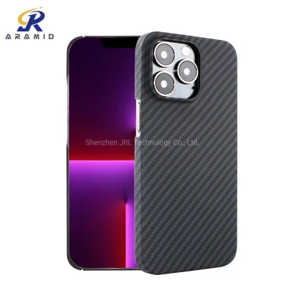  Vendita all&prime;ingrosso custodia per cellulare in fibra di aramide Custodia per iPhone 13 PRO Cell Phone Accessory Military Grade