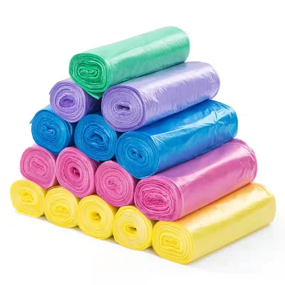 Prezzo di fabbrica amido di mais PE 100% biodegradabile laminato/uno ad uno Pannolino per bambini in PET Poop sotto vuoto alimentare T-Shirt Ziplock plastica alimentare Confezione sacchetto per rifiuti con stringa di traino