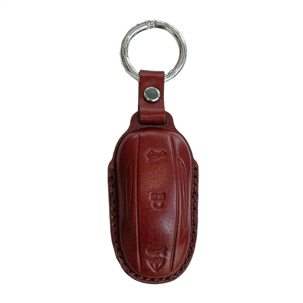 (WD2480) Stitching Opening Mini Leather Car-Key Case