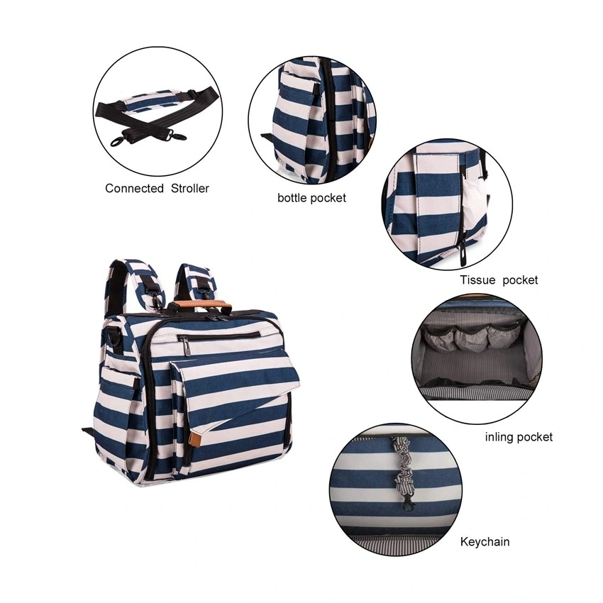Wholesale Outdoor Mummy Baby Diaper Bag Multi-Function Waterproof Women Travel Backpack Bag