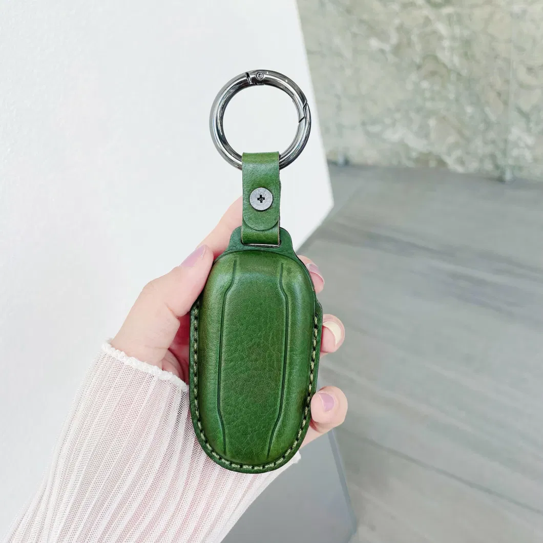 (WD2480) Stitching Opening Mini Leather Car-Key Case