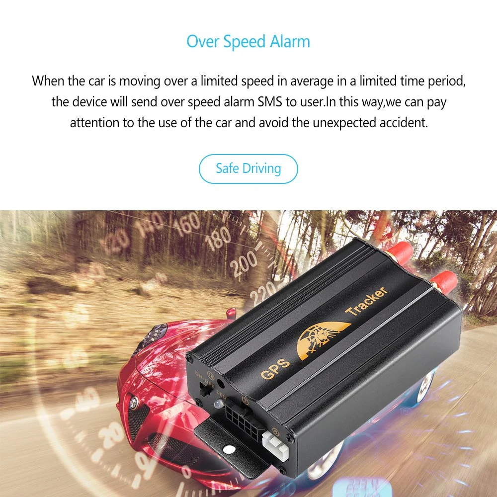 Original Supplier Alarm System Car GPS Tracker Tk 103 with Real Time Android Ios Apps GPS Tracking Device