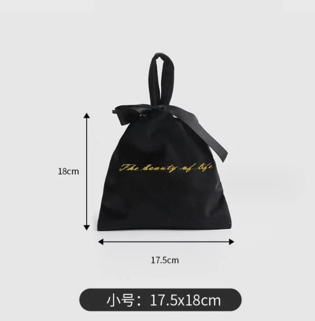 Travel Velvet Bag Drawstring Hand Makeup Bag Mobile Phone Jewelry Small Cloth Bag Wholesale