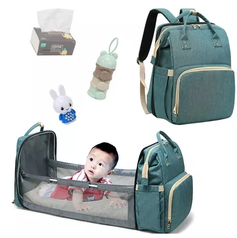 Baby Bed Bag Multi-Function Large Capacity Bag Outdoor Baby Diapers Bag for Mom