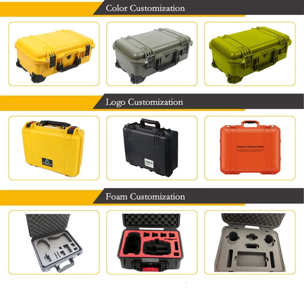 Ningbo Factory IP67 Safety Waterproof Shockproof Rugged Hard Plastic Equipment Instrument Carry Tool Protective Case