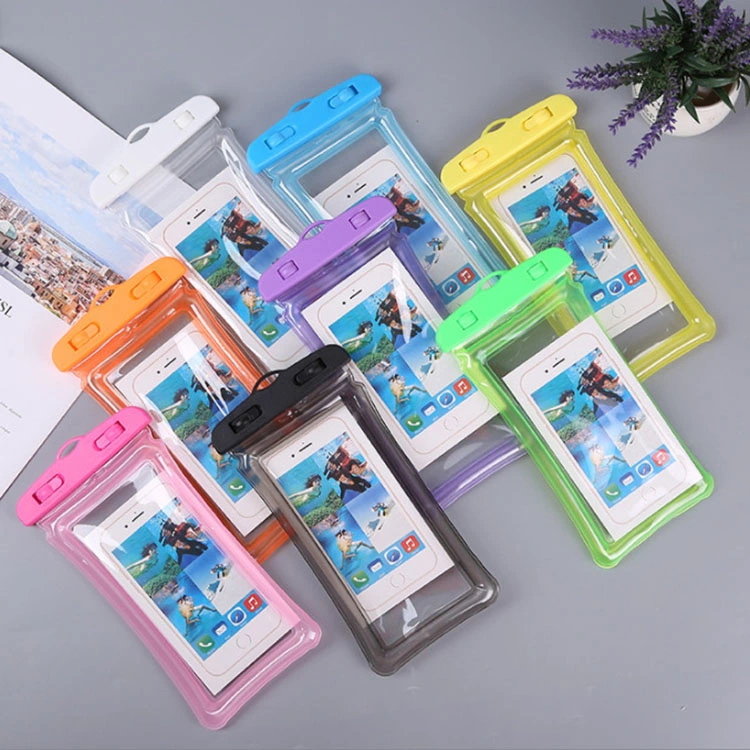 Universal Waterproof Mobile Phone Case for Phone Clear PVC Sealed Underwater Cell Swimming Pouch Cover Custom Waterproof Bag