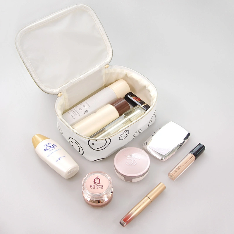 Bulk Small Design Custom Logo 3D Digital Printing Cosmetic Bags Travel Cosmetic Storage Makeup Bag