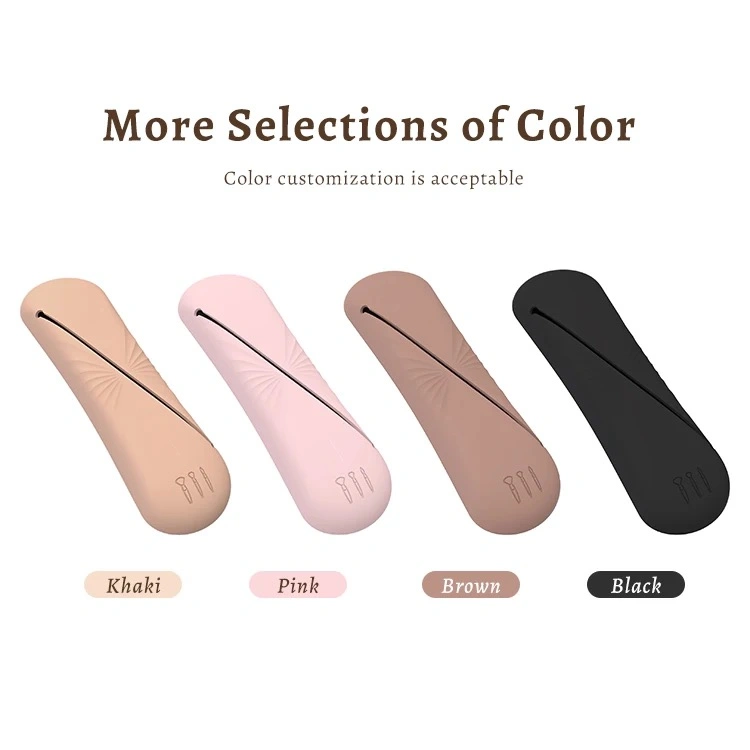 Travel Makeup Brush Holder Magnetic Silicone Pouch Portable Cosmetic Brushes Bags Open Case Soft Sleek Makeup Tools Organizer