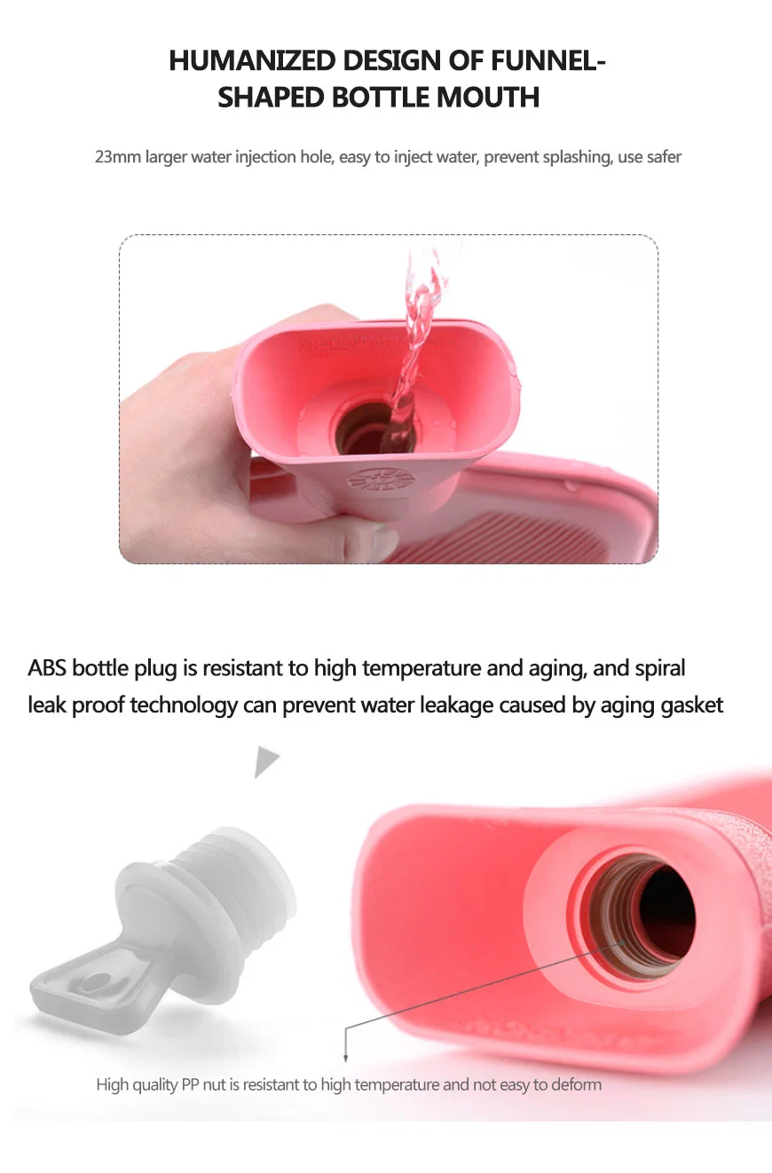 BS Rubber Hot Water Bag 2000ml for Hand Warmer