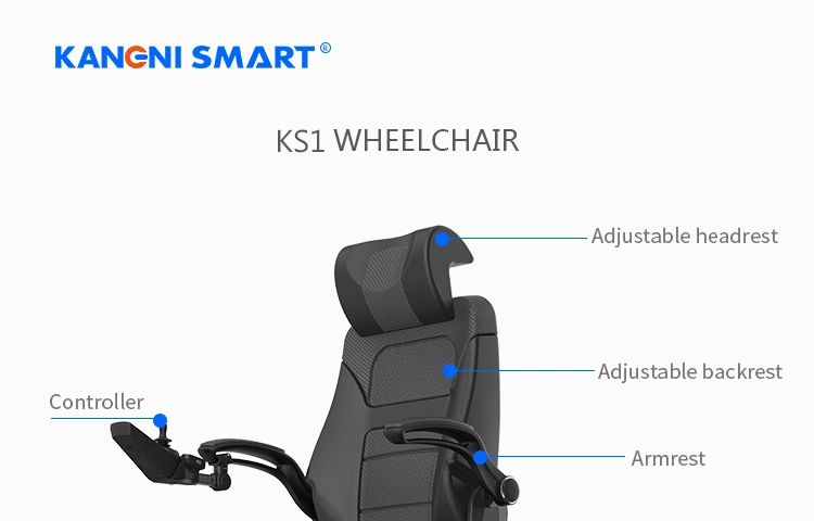 Aluminium Alloy Kangni Smart Wooden Case Heavy Duty Standing Powerchair