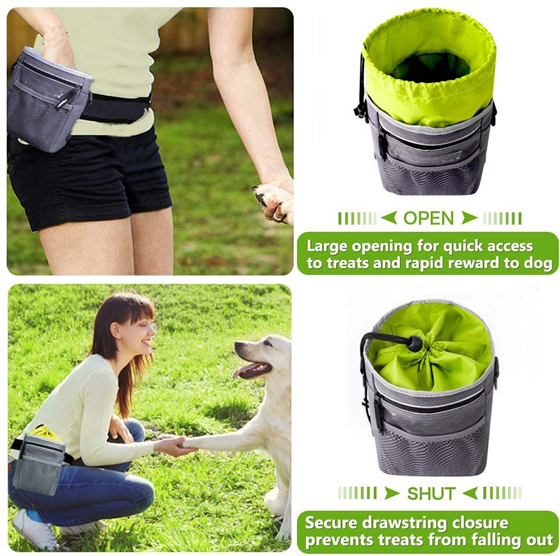 Wholesale Large Capacity Durable Outdoor Waist Dog Training Treat Pouch with Belt Pet Dog Training Food Bags