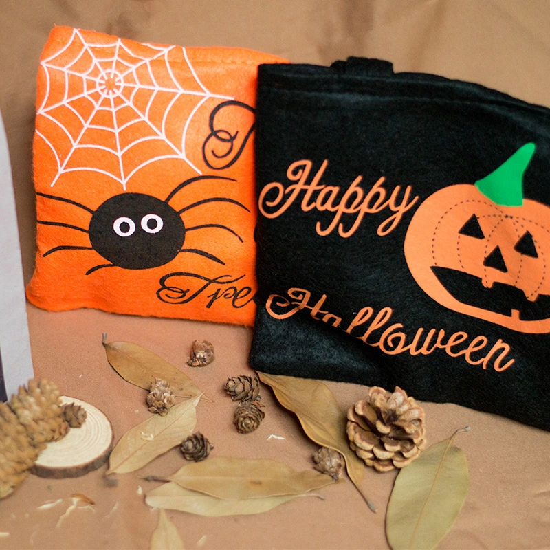 Halloween Candy Bags Cute Gift Bag Trick or Treat Kids Gift Pumpkin Bat Candy Boxes Halloween Party Canvas Bags