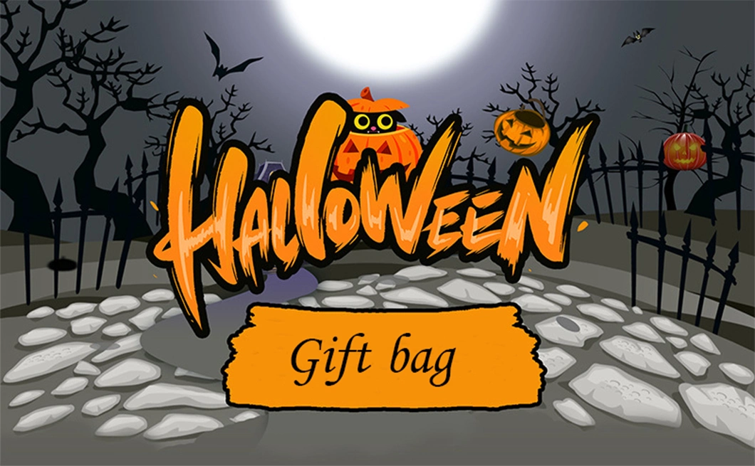 Wholesale Custom Halloween Gift Bags Cute Candy Kids Trick or Treat Canvas Halloween Bag
