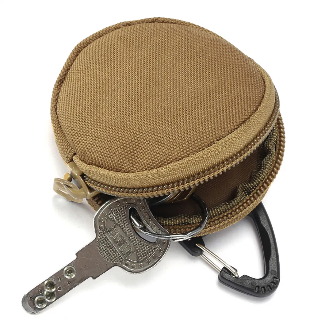 PU Leather Hand Zipper Coin Purse Tactical Key Case Outdoor Ci24100