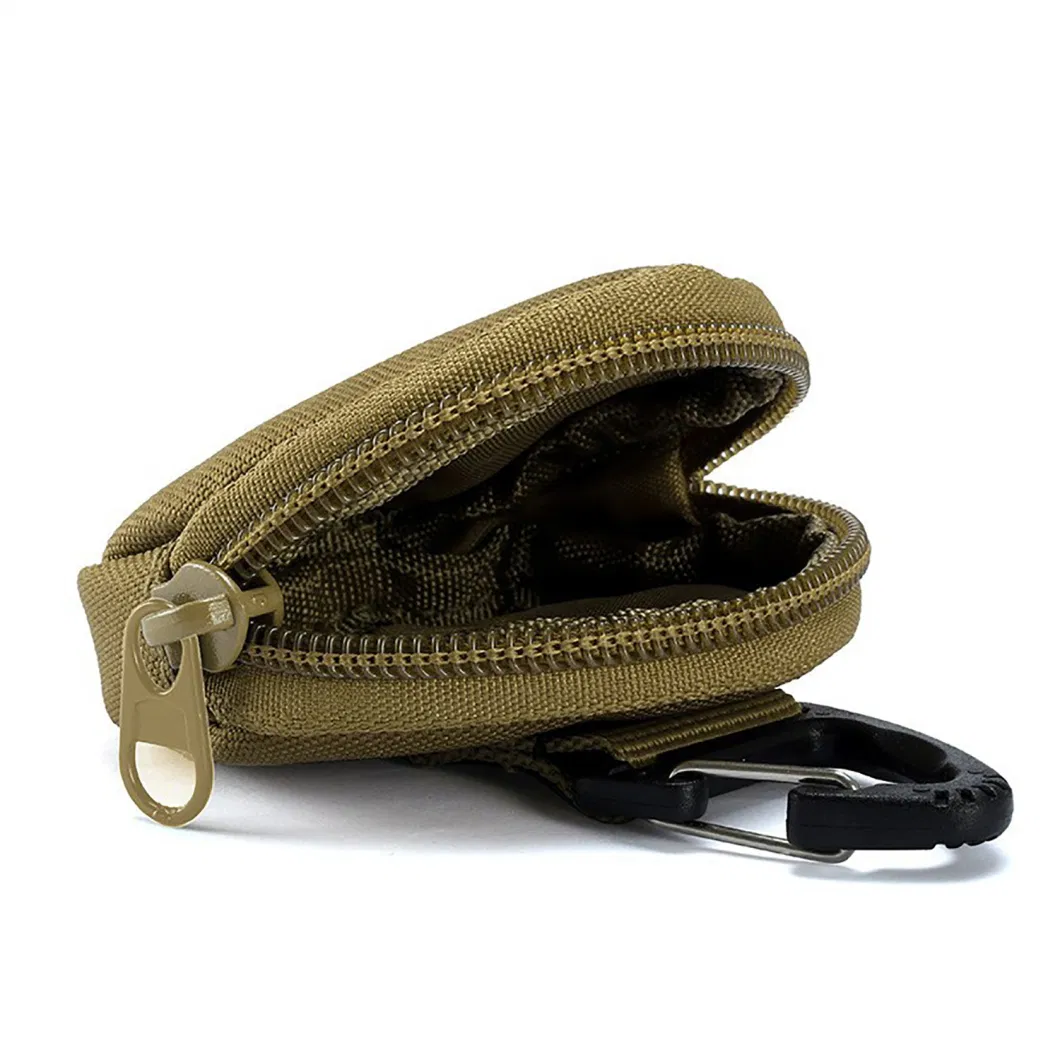 PU Leather Hand Zipper Coin Purse Tactical Key Case Outdoor Ci24100