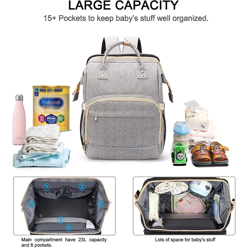 Large Diaper Backpack Bag Water Resistant Baby Backpack Bag for Boys Girls
