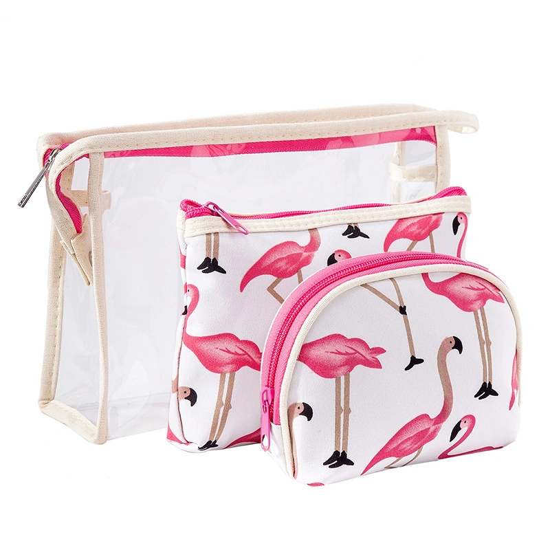 Ladies Cosmetic Storage Bag Waterproof Transparent PVC Wash Makeup Bag Supplier