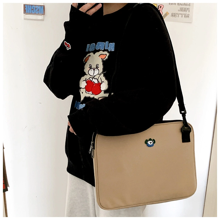 Wholesale Simple and Portable Embroidered Cute Koala Computer Bag Large and Small Laptop Shoulder Bag Protective Case