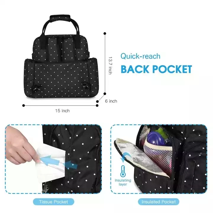 Daily Outdoor Mom Backpack Waterproof Diaper Bag
