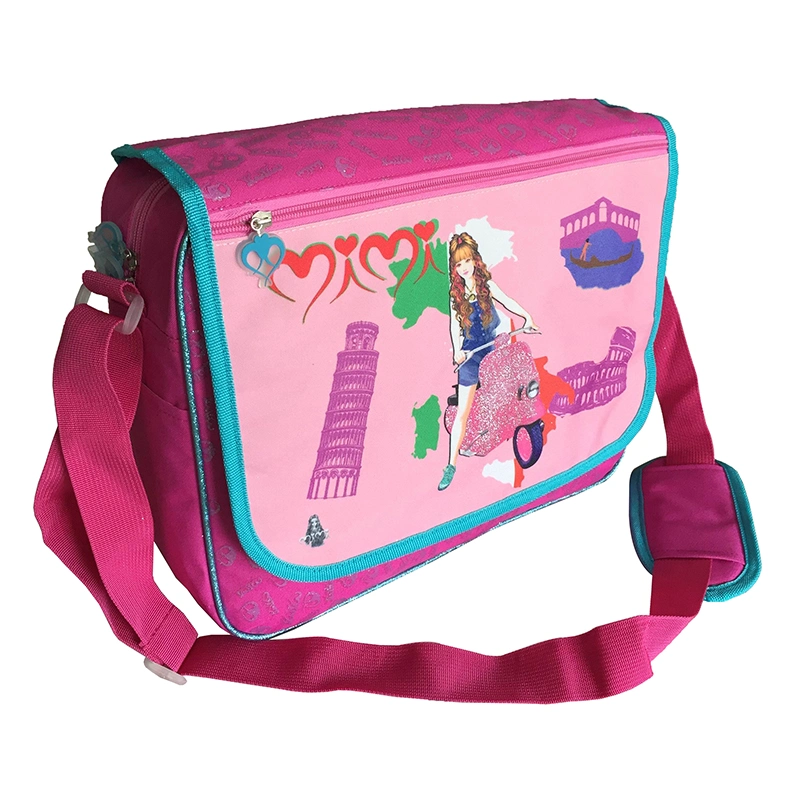 Fashion School Messenger Bag Children Girls Cartoon Shoulder Book Bag