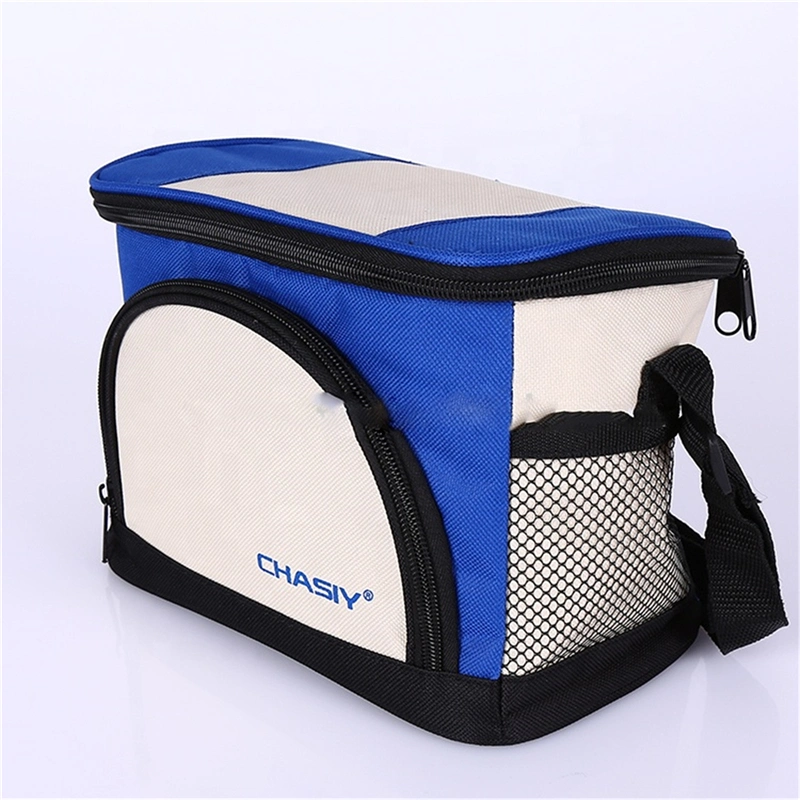 Custom Logo Waterproof Portable Polyester Nylon 600d School Kids Thermal Warmer Insulated Frozen Food Lunch Box Cool Picnic Camping Icebag Shoulder Cooler Bag